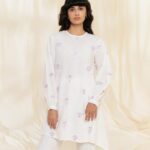White Printed Kurta