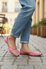 Charming Pink Khusa with Delicate Embroidery DC208 - Image 2