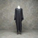 Midnight Muse Button Abaya DC4007 - Image 2