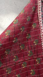 Deep Maroon Meets Soft Skin Dress DC2061 - Image 5