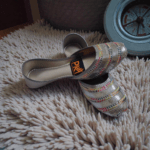 Elegant Multicolor Khusa with Intricate Embroidery DC203 - Image 6