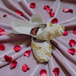 Graceful White Khusa with Yellow Embroidery DC204 - Image 2