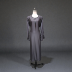 Silver Ash Beaded Abaya DC4017 - Image 2