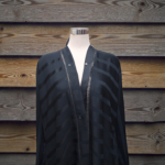 Elegant Black Abaya with Subtle Black Embroidery DC4006 - Image 2