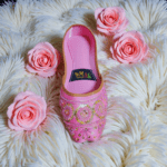 Charming Pink Khusa with Delicate Embroidery DC208 - Image 3