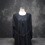 Moonveil Black Abaya DC4012 - Image 2
